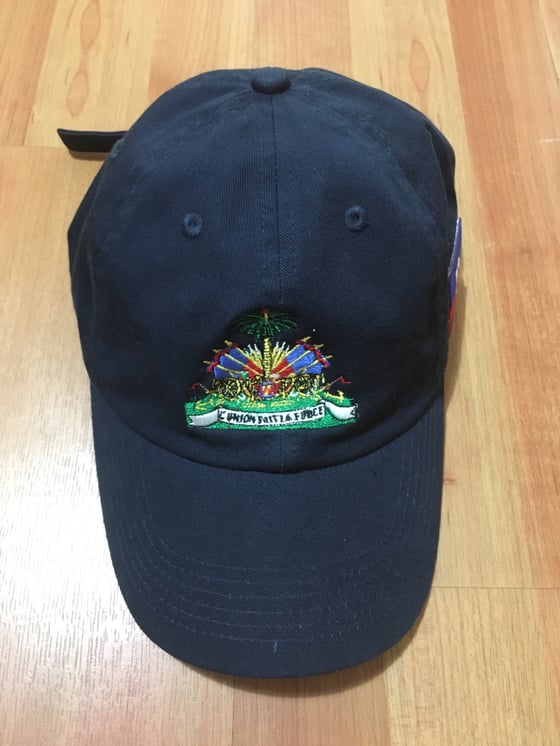 Image of Navy Haiti dad hat