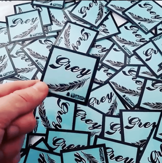 Image of 10 ETHAN GREY STICKERS