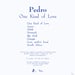 Image of (MP002) Pedro - One Kind Of Love LP