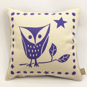 Image of Personalised Owl Print Cushion