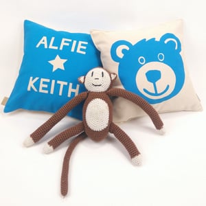 Image of Personalised Teddy Bear Cushion