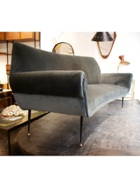 Image 1 of Curved Sofa, Italy 1950s