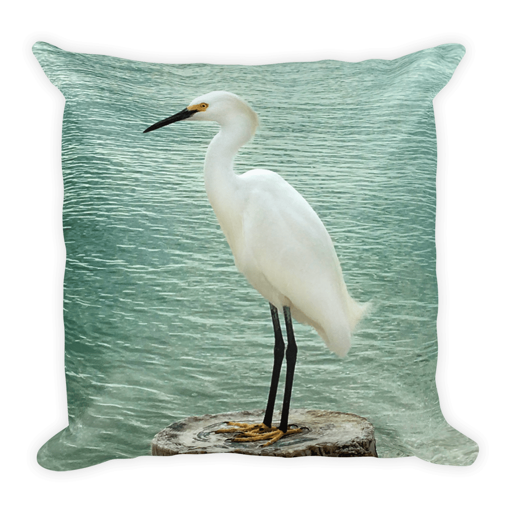 Image of The Egret Pillow