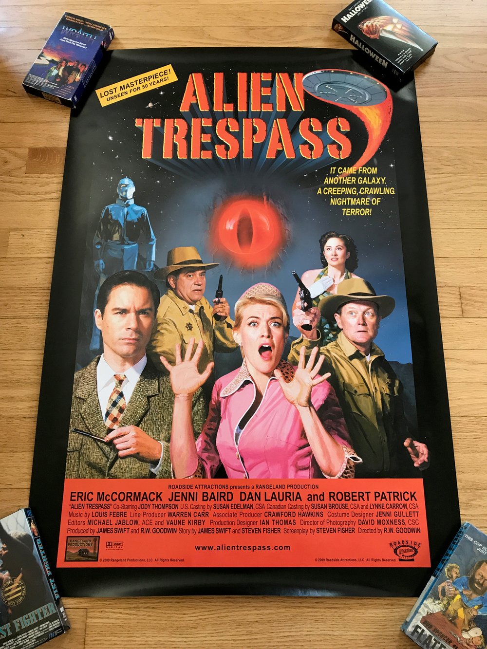 2009 ALIEN TRESSPASS Original One Sheet Movie Poster