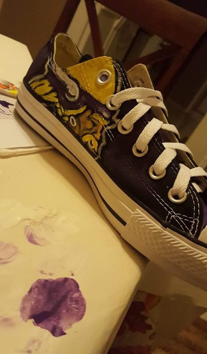 custom painted canvas shoes