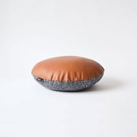 Image 1 of Leather Galaxy Cushion Cover - Round
