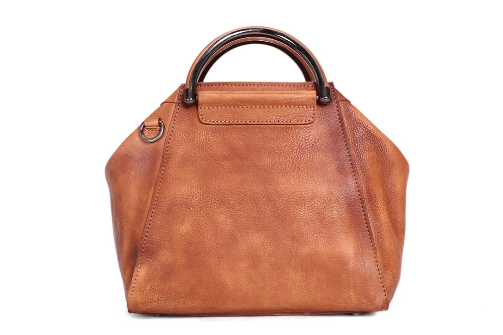 Image of Handmade Full Grain Leather Women Handbag, Designer Handbag, Leather Satchel Bag WF52