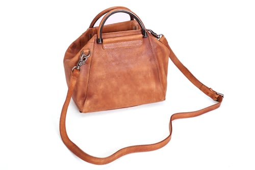 Image of Handmade Full Grain Leather Women Handbag, Designer Handbag, Leather Satchel Bag WF52