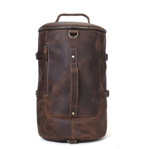 Image of Handmade Vintage Leather Backpack, Travel Backpack, Messenger Bag, Sling Bag Z106