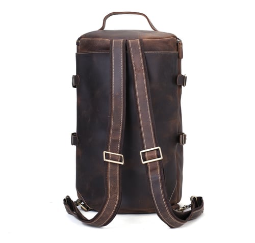 Image of Handmade Vintage Leather Backpack, Travel Backpack, Messenger Bag, Sling Bag Z106