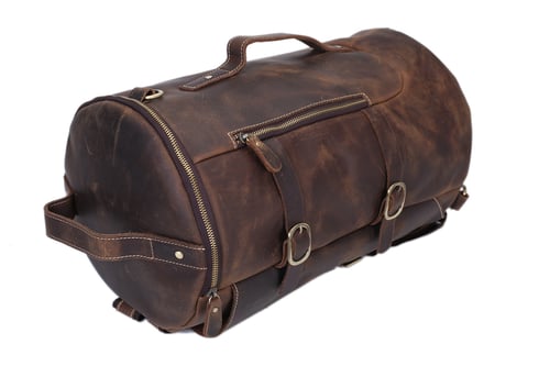 Image of Handmade Vintage Leather Backpack, Travel Backpack, Messenger Bag, Sling Bag Z106
