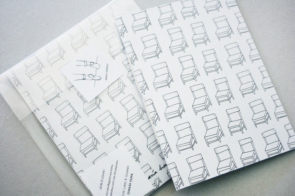 Image of Cuaderno "chairs" tamaño A5
