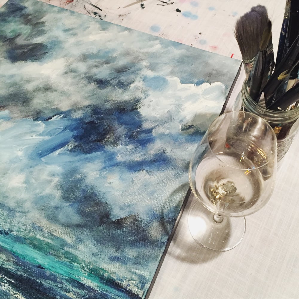 Image of March 2nd Paint the Sky with artist Jill Paddock