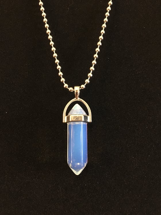 Image of Iridescent crystal necklace