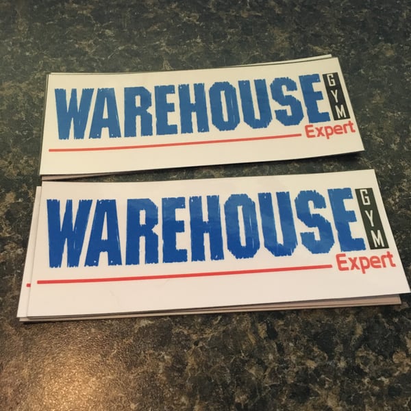 Image of 2 x 5 inches (bumper car size) stickers 