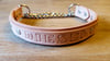 Martingale Chain Leather Dog Collar