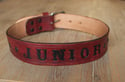 Diesel Boxer 1 1/4" Custom Leather Dog Collar