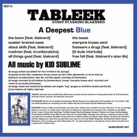 Image 2 of TABLEEK "A DEEPEST BLUE" Limited Blue Colored Vinyl LP