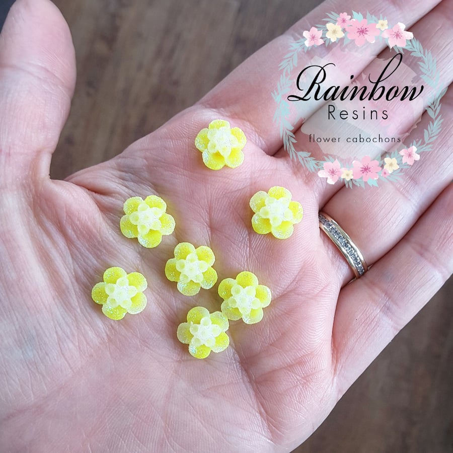 Image of Sparkly yellow blossoms x 10