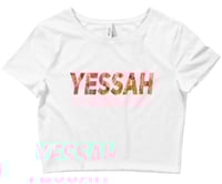 Yessah Roses Crop Top (White)