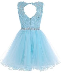 Image 2 of Cute Light Blue Homecoming Dresses, Homecoming Dresses 2017, Short Prom Dress