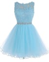 Cute Light Blue Homecoming Dresses, Homecoming Dresses 2017, Short Prom Dress