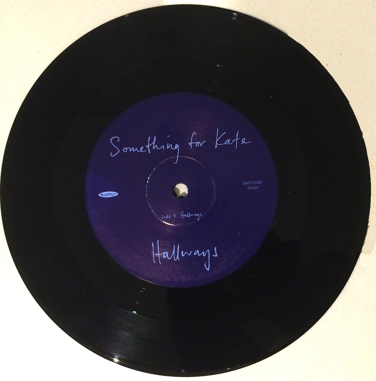 Image of Something for Kate - 'Hallways' 7 inch vinyl single - ORIGINAL PRESSING