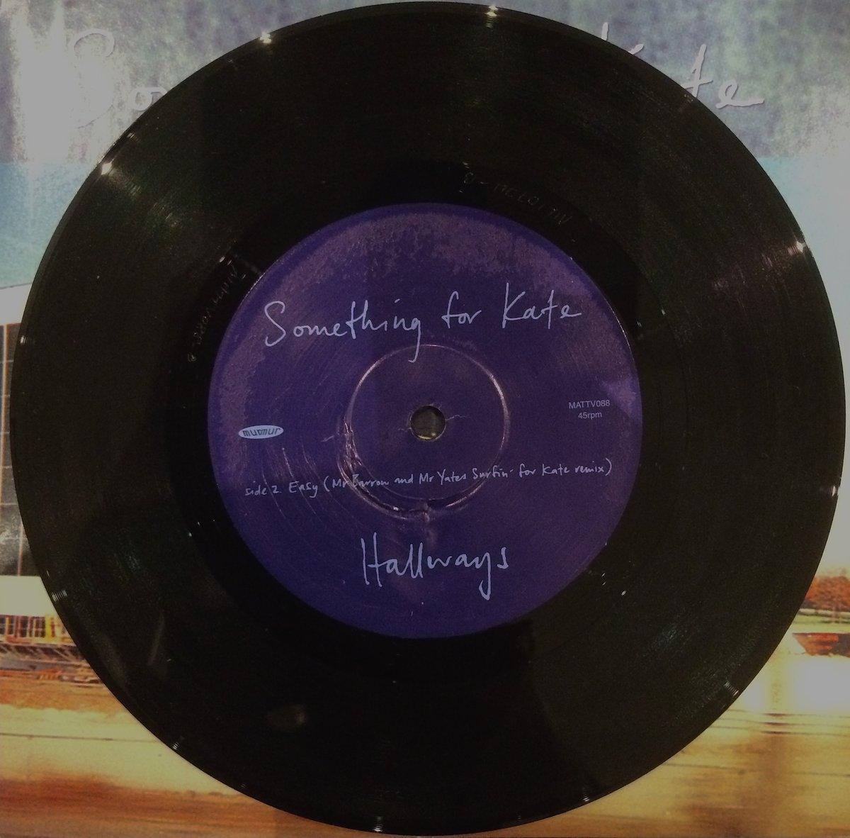 Image of Something for Kate - 'Hallways' 7 inch vinyl single - ORIGINAL PRESSING
