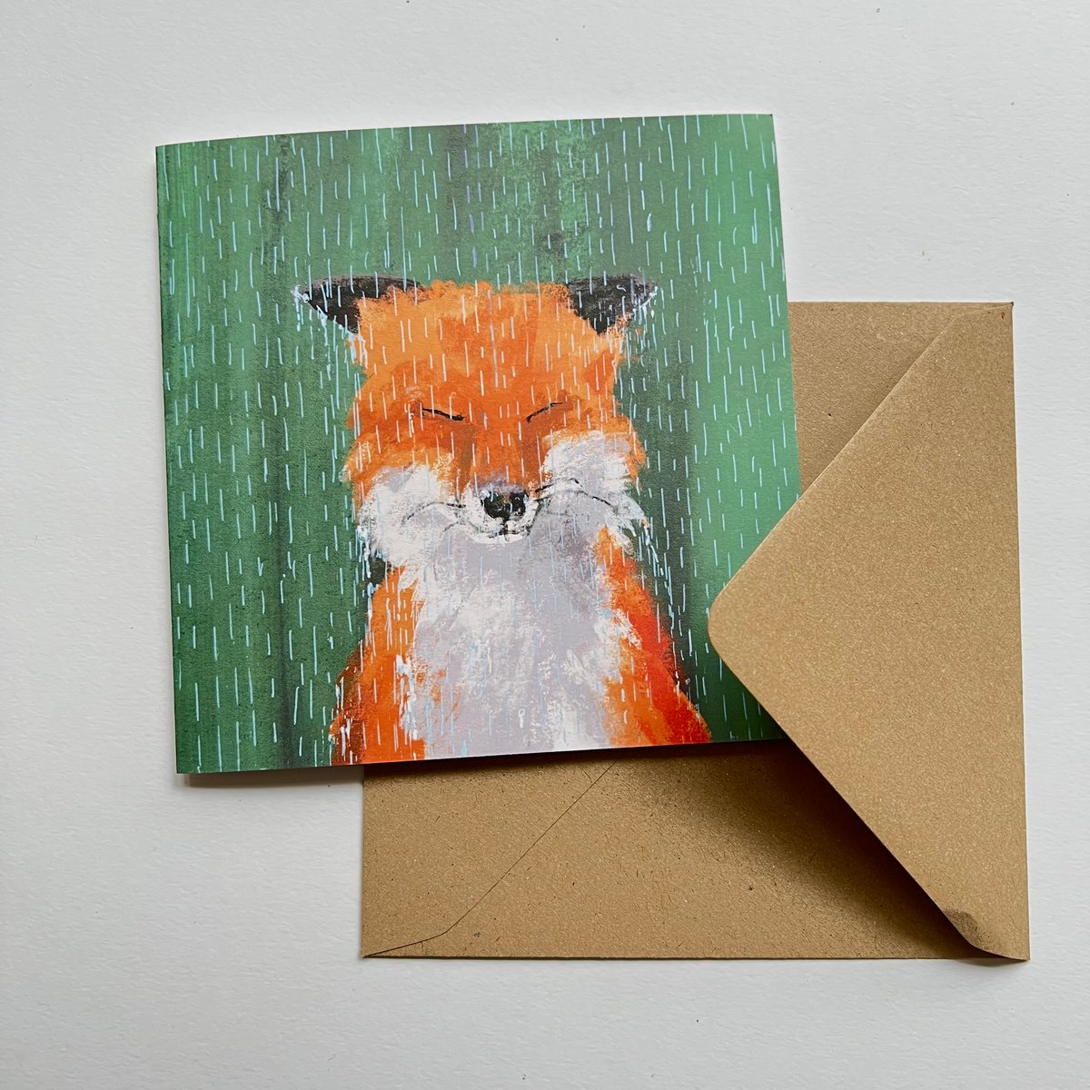 Image of Foxes - Set Of 4 Luxury Greetings Cards