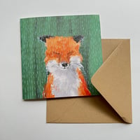 Image 3 of Foxes - Set Of 4 Luxury Greetings Cards