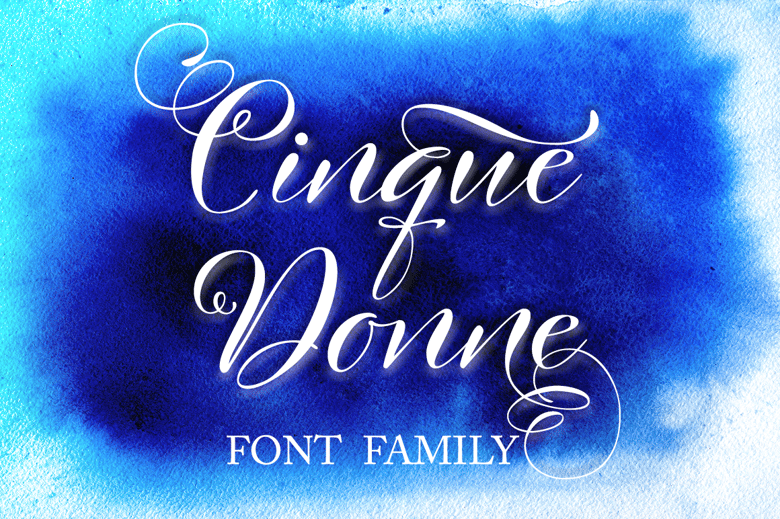 Image of Cinque Donne Font Family 