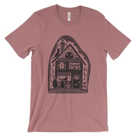 Image of Two cats and a little house shirt PRESALE