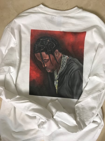 Image of Travis Scott Red/Chain LS