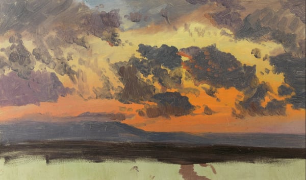 Image of "Sky at Sunset, Jamaica, West Indies" by Frederic Edwin Church