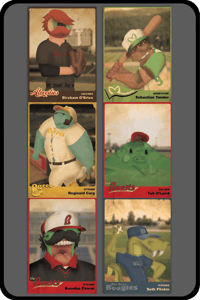 Image of monster league baseball card set.