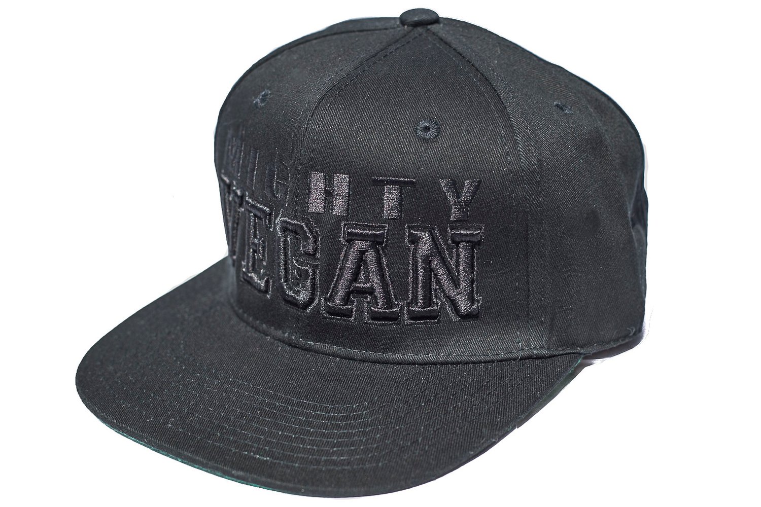 Image of NEW BLACK 3D EMBROIDERY BOLD FONT SNAPBACK HAT