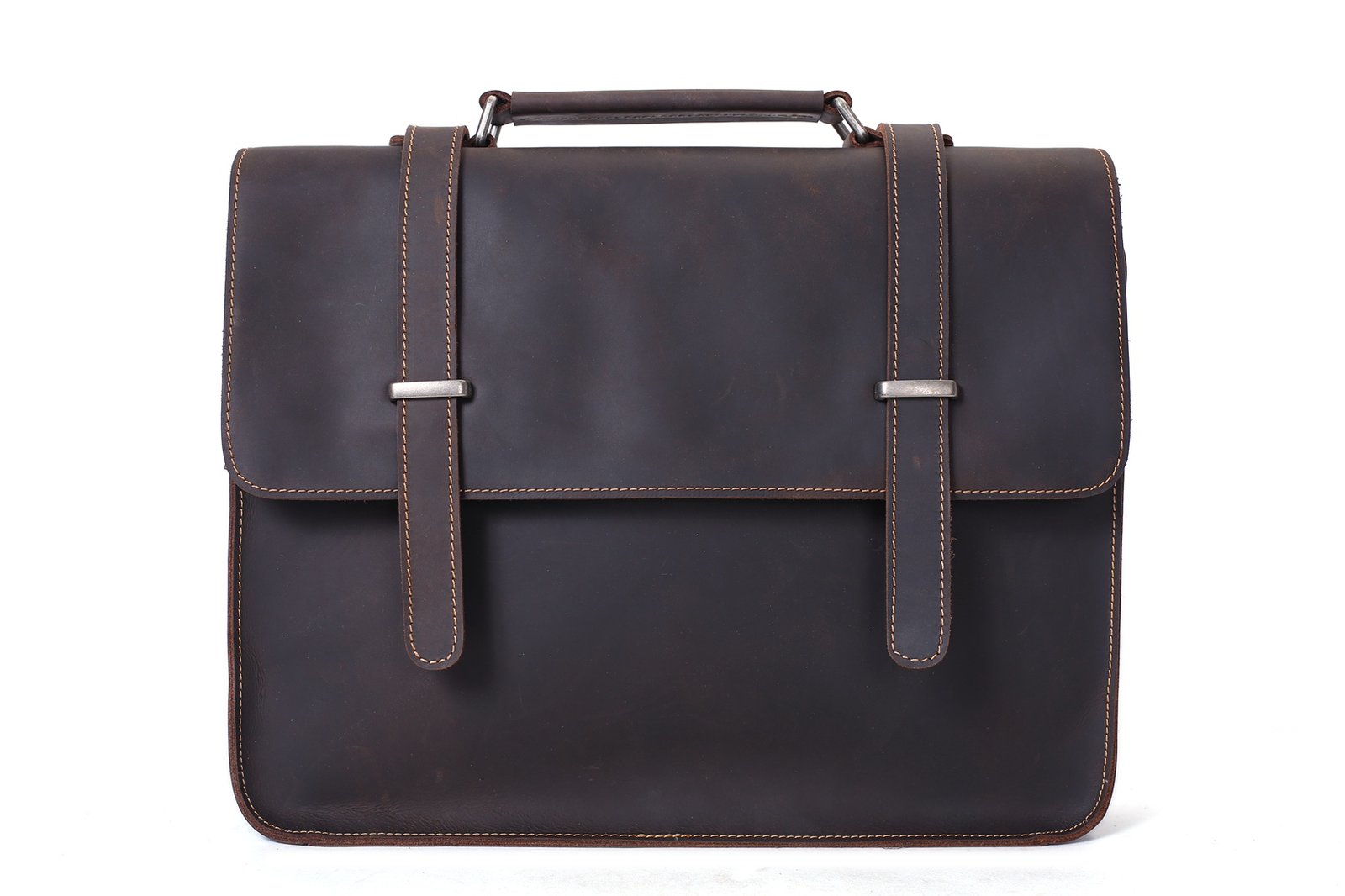 crazy horse leather briefcase