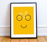 Happy Cycling print - A4 & A3