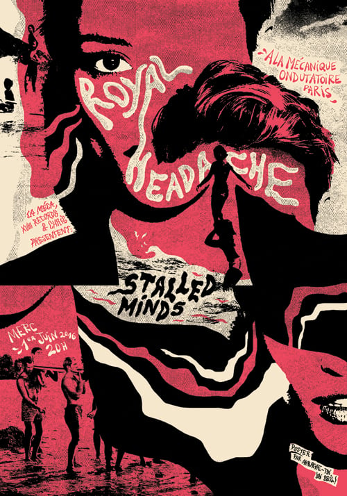 ROYAL HEADACHE (Paris 2016) screenprinted poster