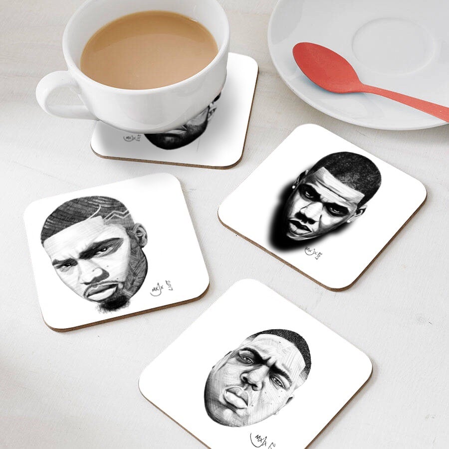 Image of Hip-Hop heads coaster set