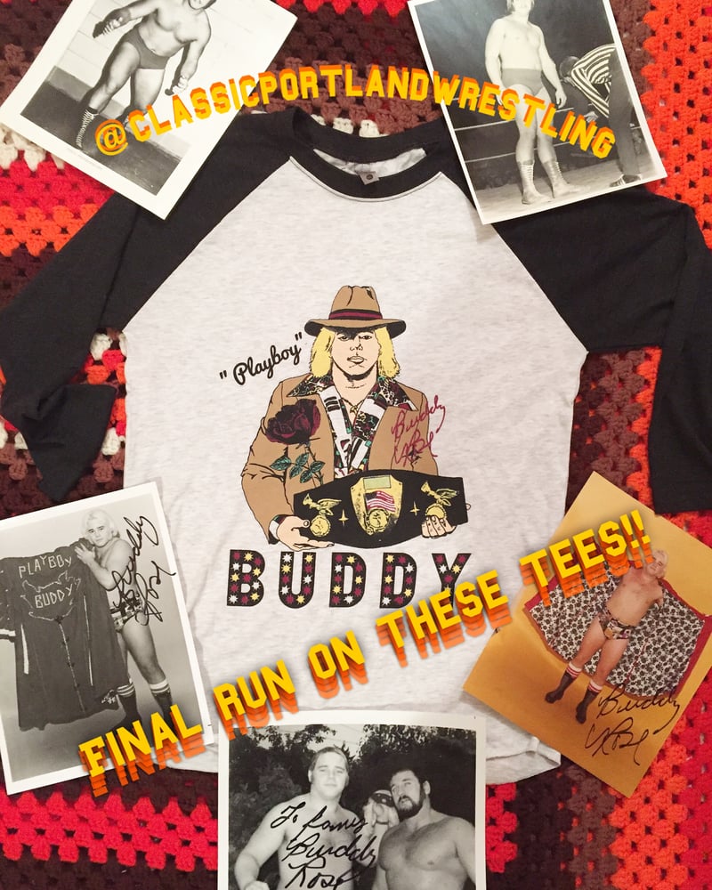 Image of "Playboy" Buddy Rose 3/4 Sleeve Jersey Shirt