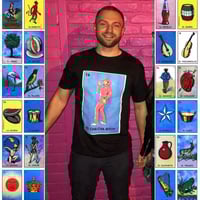 Image 4 of EL CHA CHA BITCH LOTERIA T-Shirt