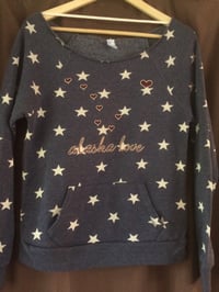 Image 2 of Stars and Hearts Slouchy Sweatshirt