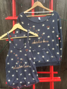Image of Stars and Hearts Slouchy Sweatshirt