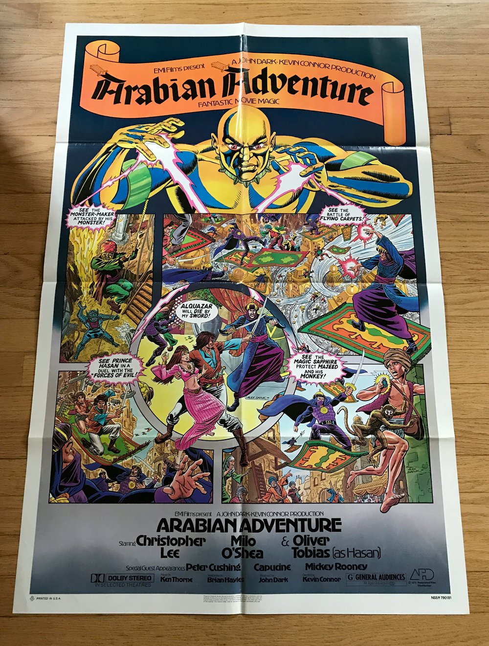 1979 ARABIAN ADVENTURE Original U.S. One Sheet Movie Poster