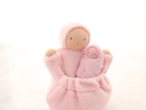 Image of Pastel Pink Pocket Mama Doll