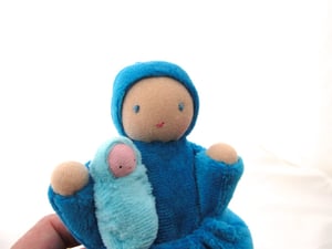 Image of Turquoise Pocket Mama Doll