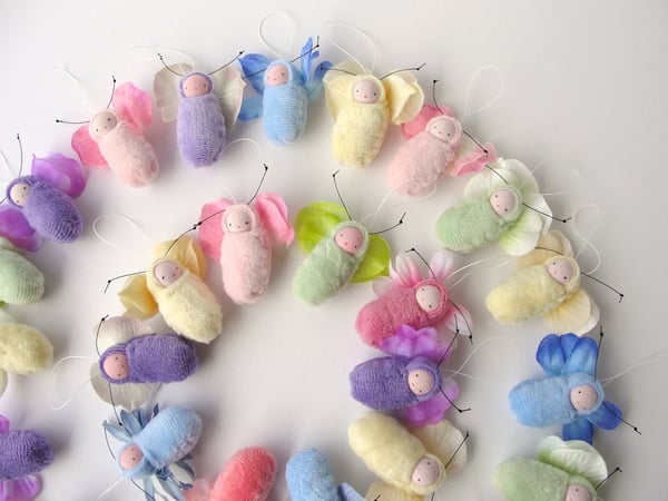 Image of  Fairy Baby Ornaments ~ Pastel Assortment