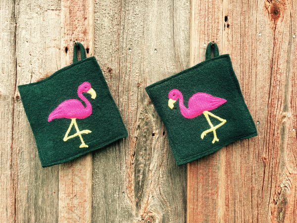 Image of F is for Fabulously Festive Flamingos