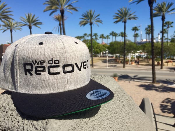 Image of Gray 6-panel embroidered hat